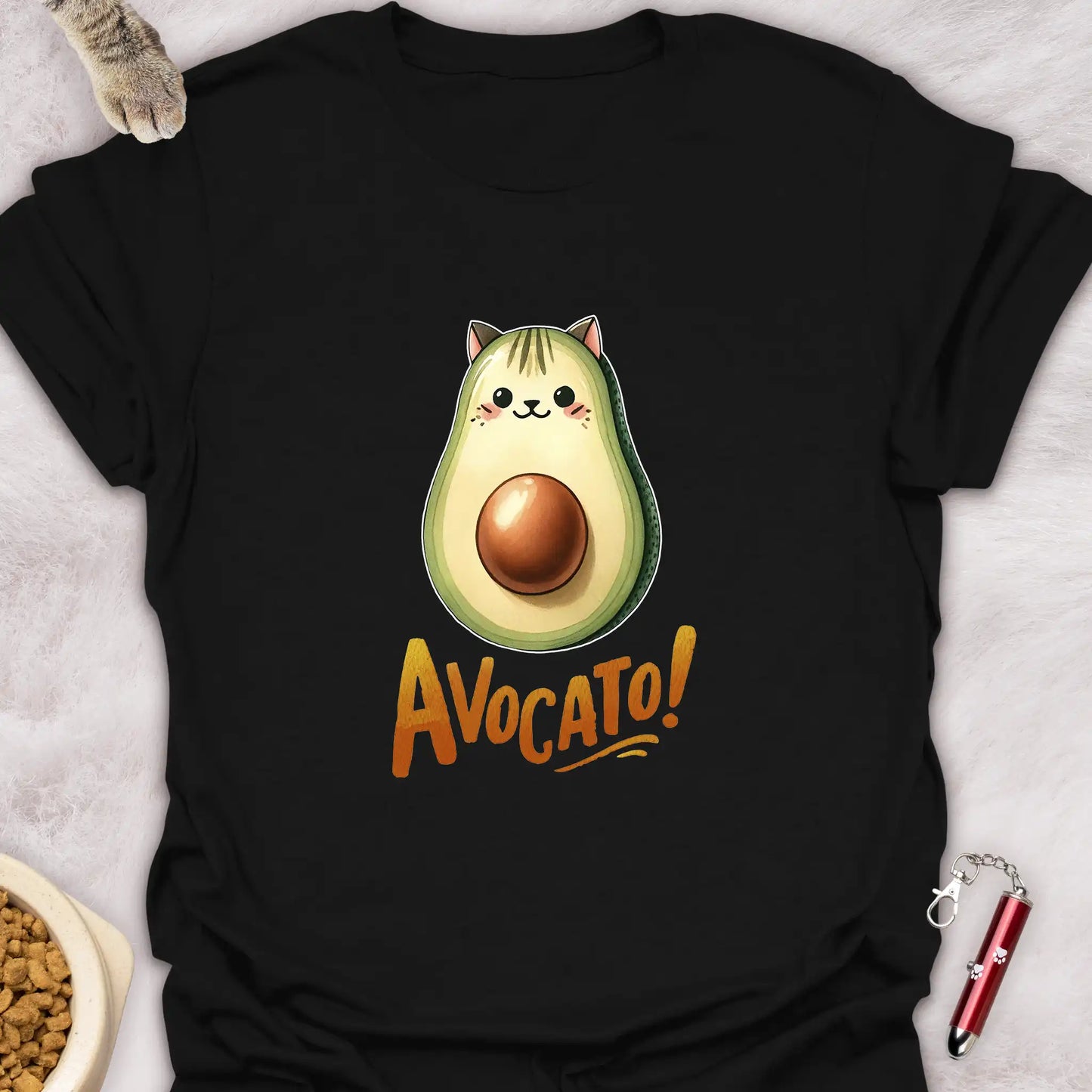 AVOCATO β FUNNY CAT AVOCADO T-SHIRT