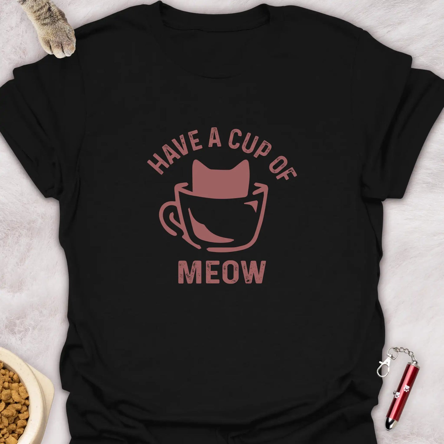 HAVE A CUP OF MEOW β FUNNY CAT COFFEE T-SHIRT