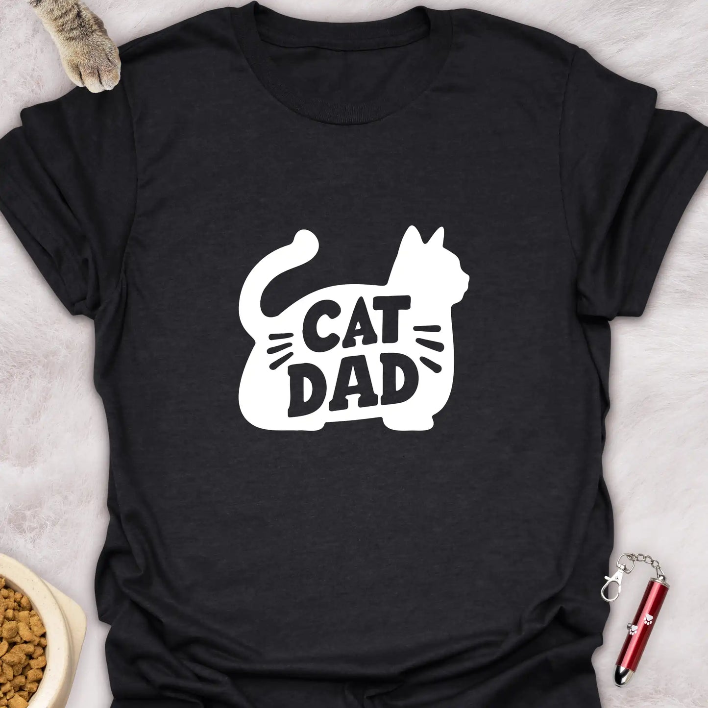 CAT DAD β CAT SILHOUETTE T-SHIRT