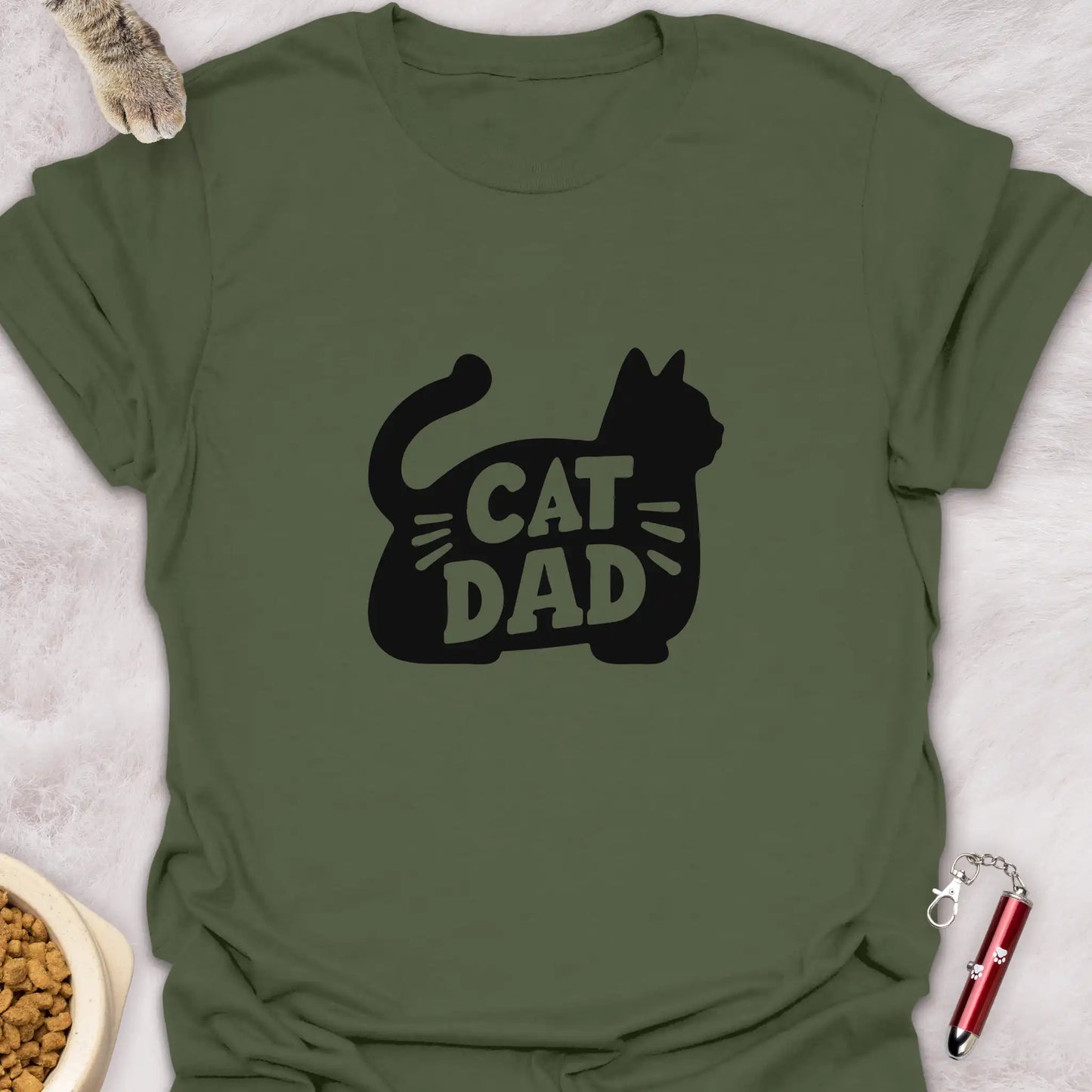 CAT DAD β CAT SILHOUETTE T-SHIRT