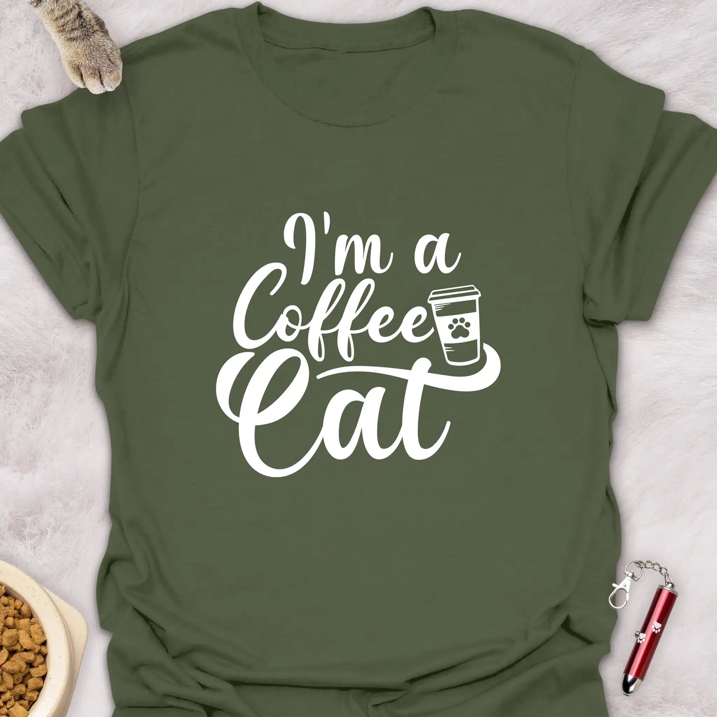 I’M A COFFEE CAT – FUN CAT T-SHIRT