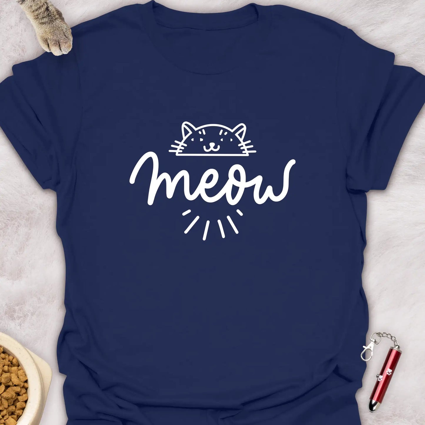 MEOW β LINE ART CAT T-SHIRT