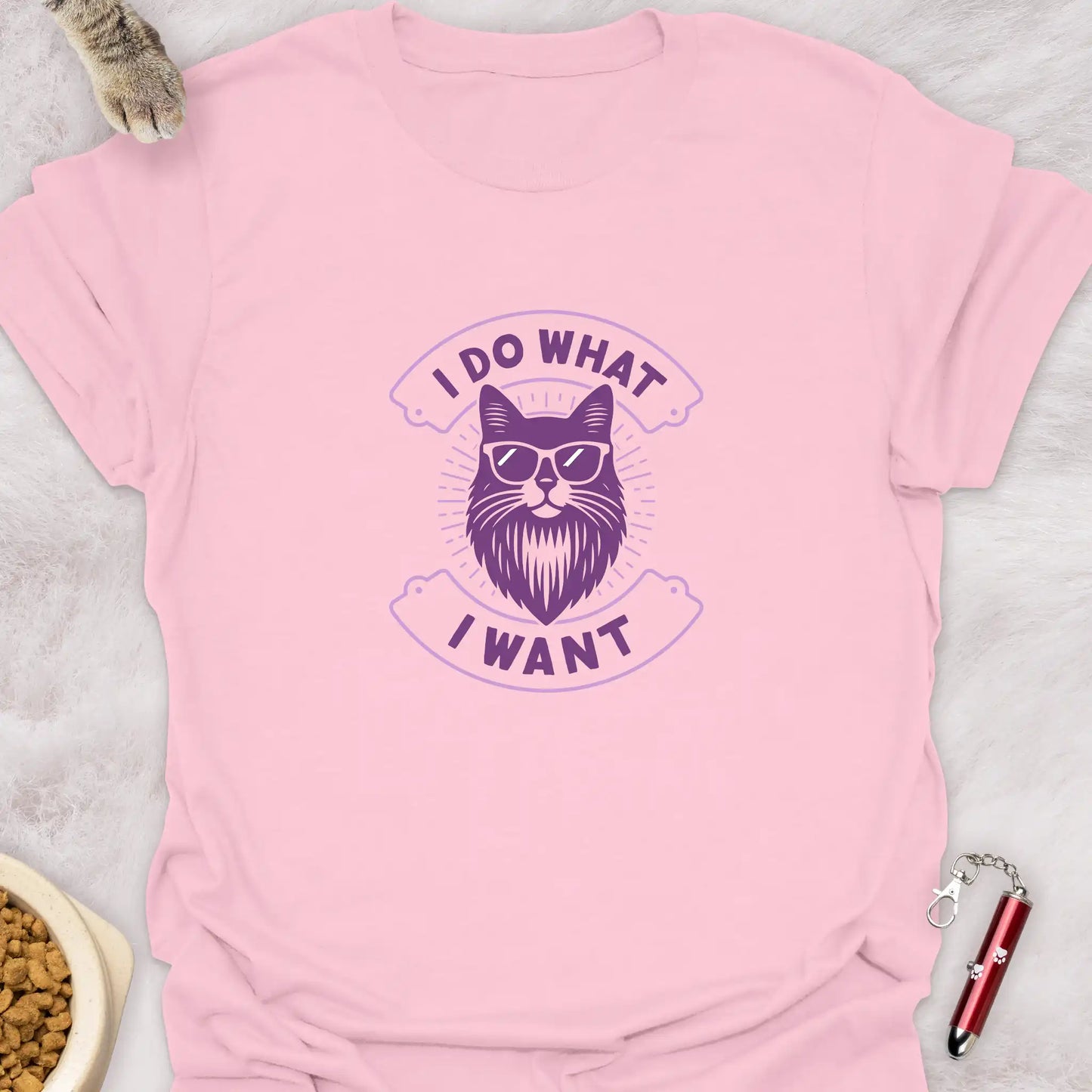 I DO WHAT I WANT β SUNGLASSES CAT FUNNY CAT T-SHIRT