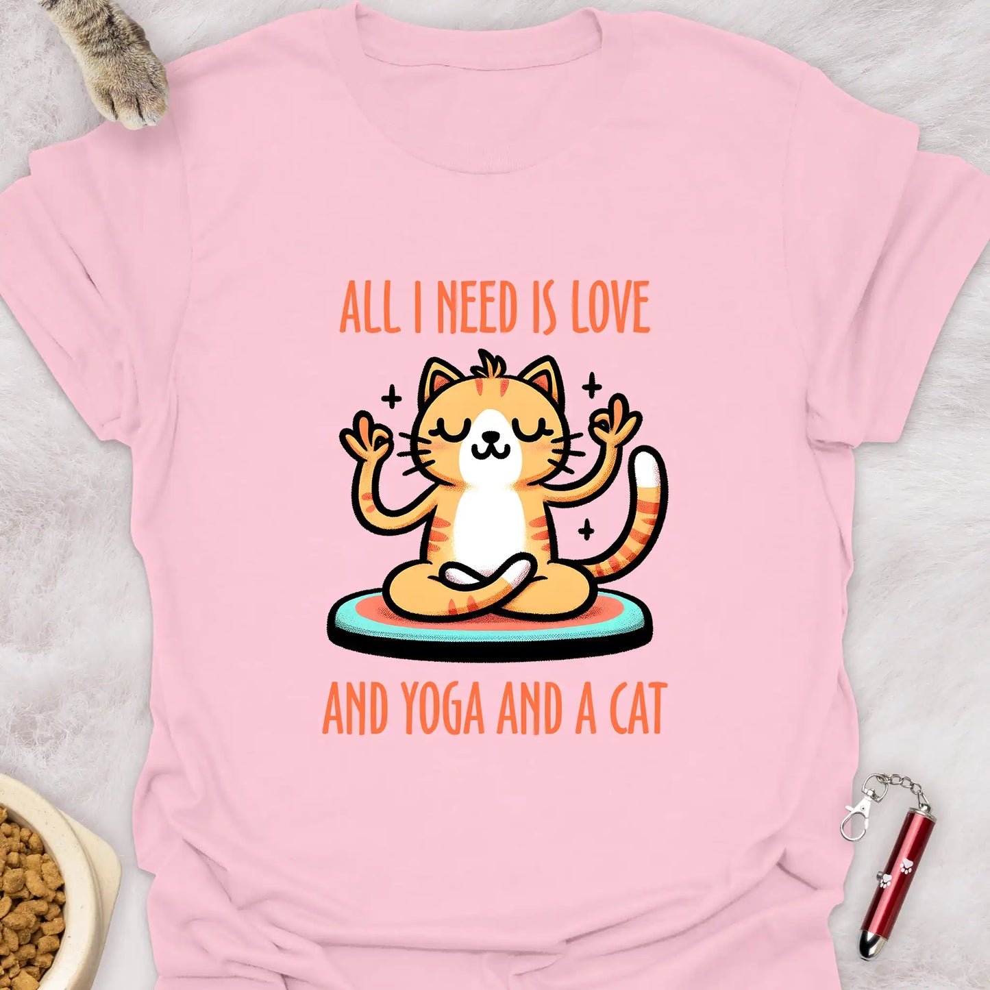 ALL I NEED IS LOVE AND YOGA AND A CAT