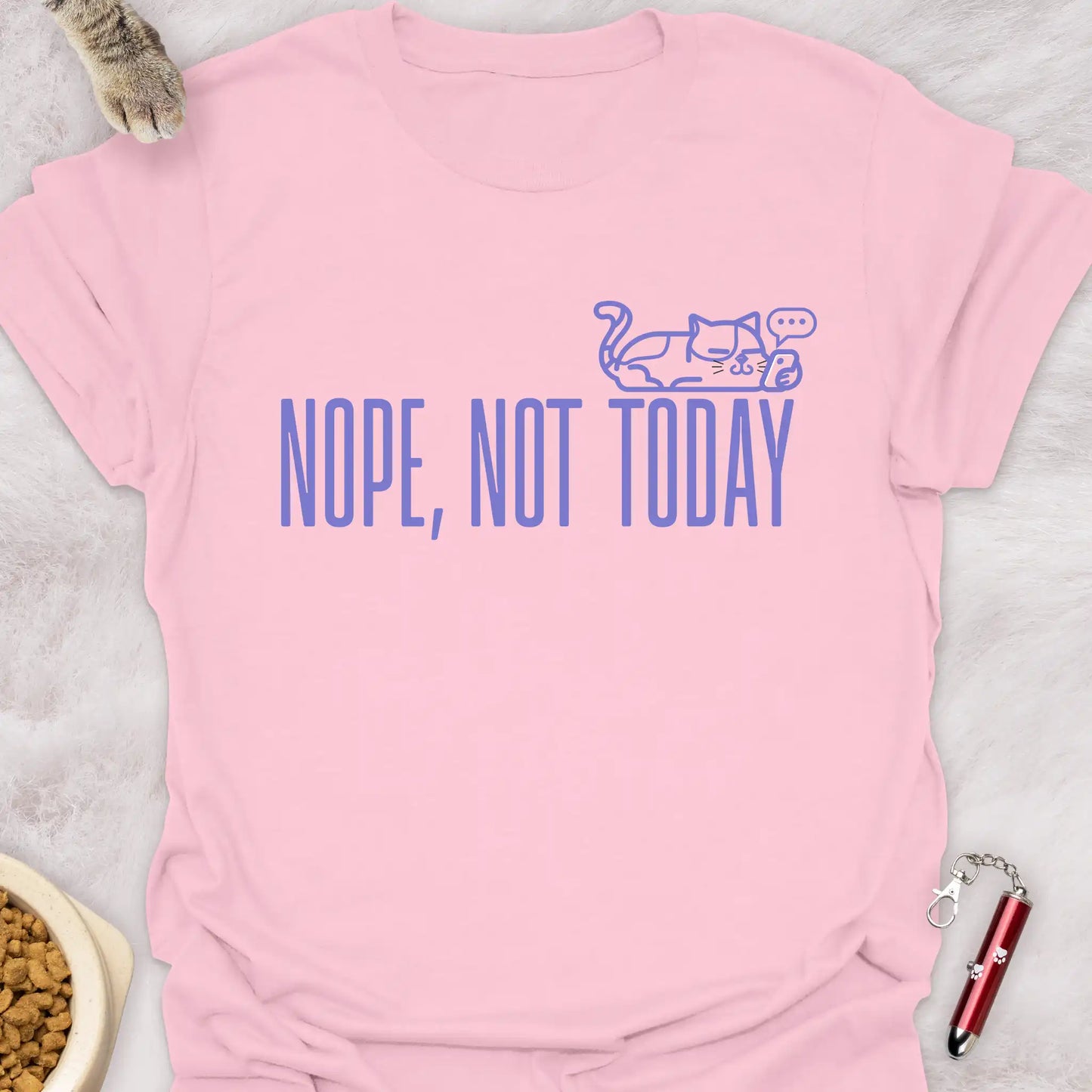 NOPE, NOT TODAY β SMARTPHONE CAT FUNNY CAT T-SHIRT