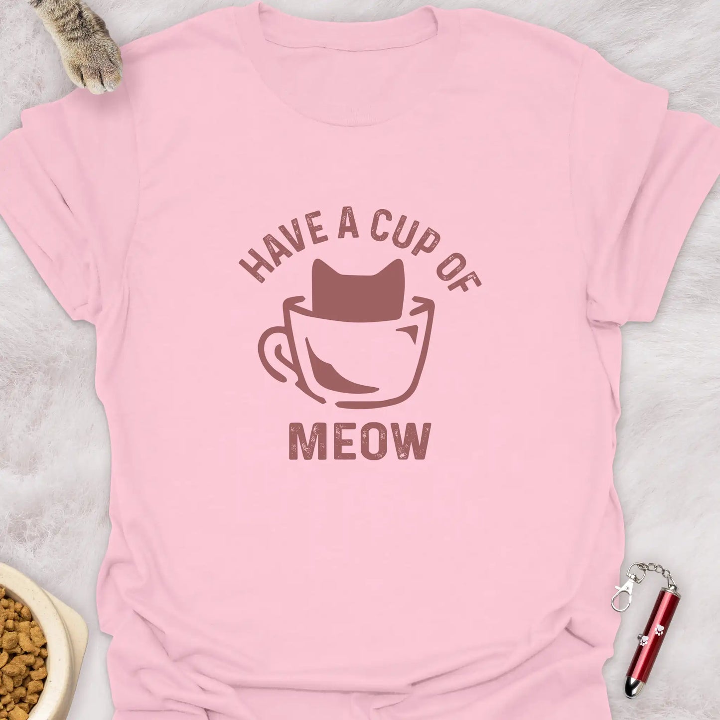 HAVE A CUP OF MEOW β FUNNY CAT COFFEE T-SHIRT