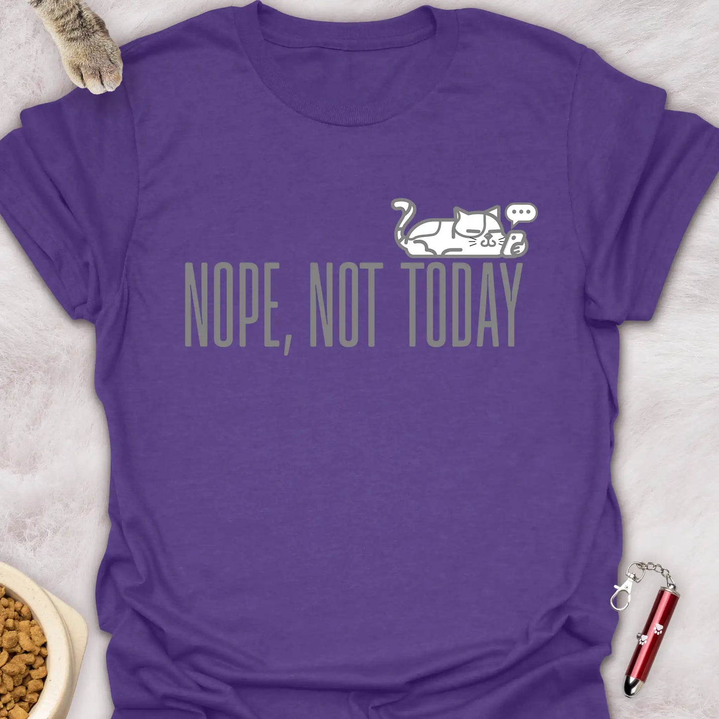 NOPE, NOT TODAY β SMARTPHONE CAT FUNNY CAT T-SHIRT