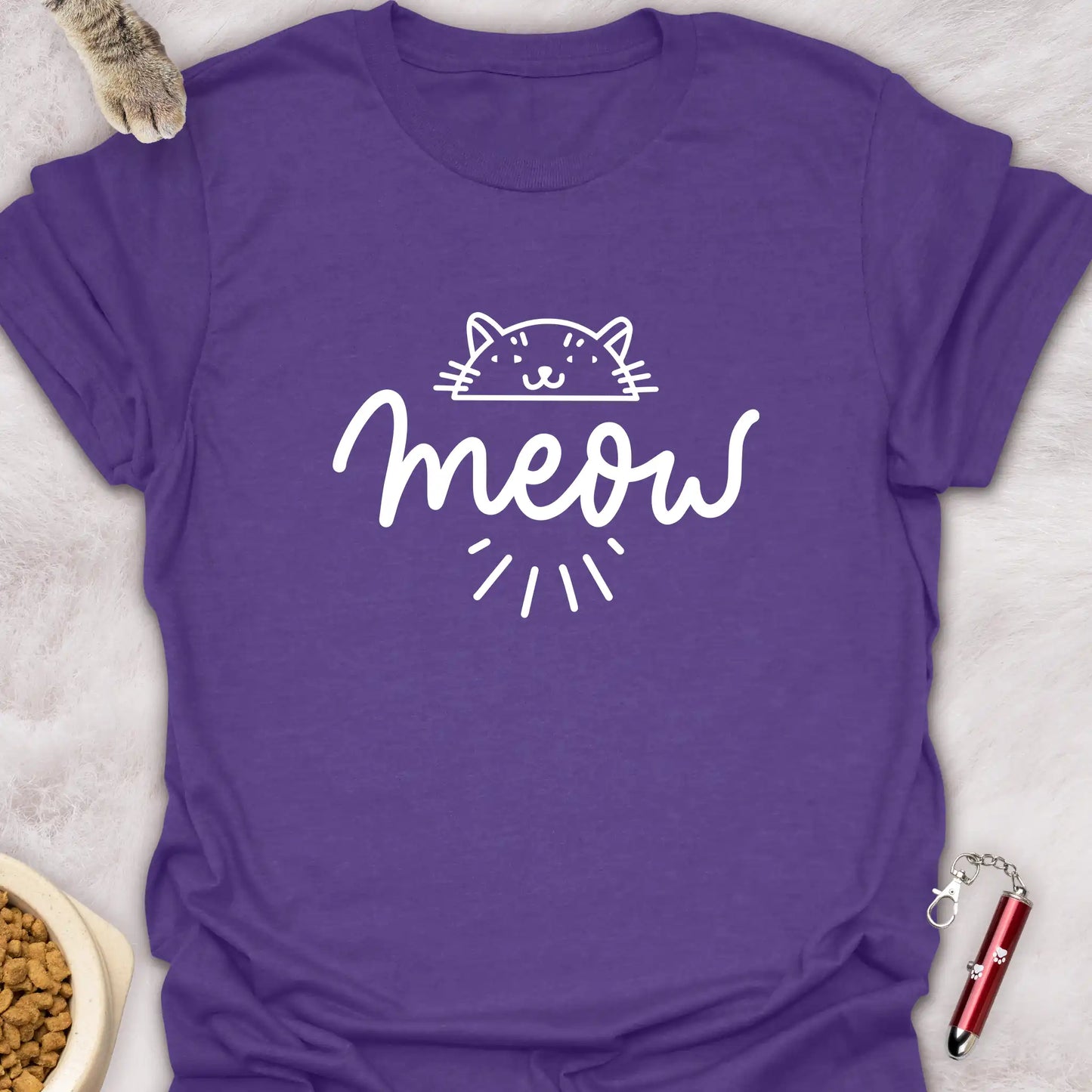 MEOW β LINE ART CAT T-SHIRT