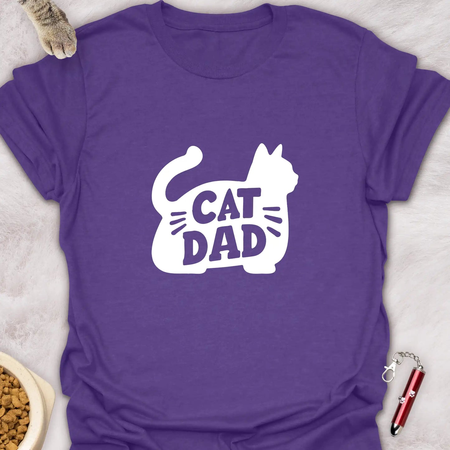 CAT DAD β CAT SILHOUETTE T-SHIRT