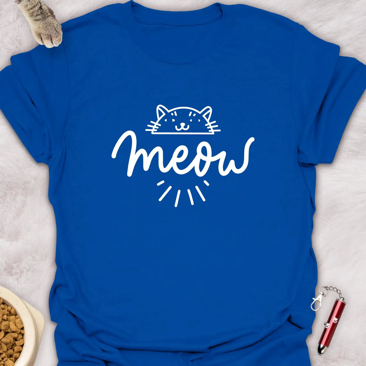 MEOW β LINE ART CAT T-SHIRT