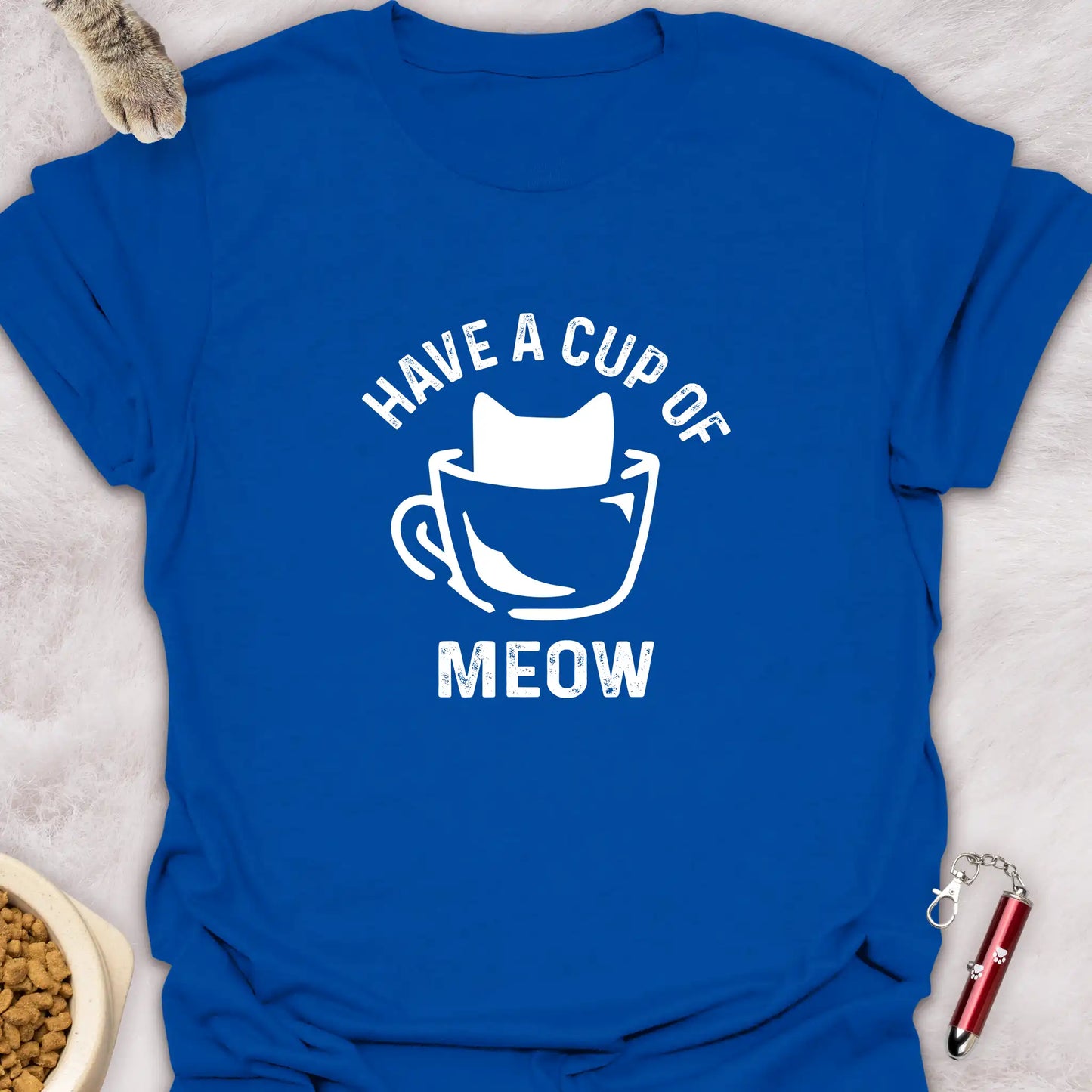 HAVE A CUP OF MEOW β FUNNY CAT COFFEE T-SHIRT