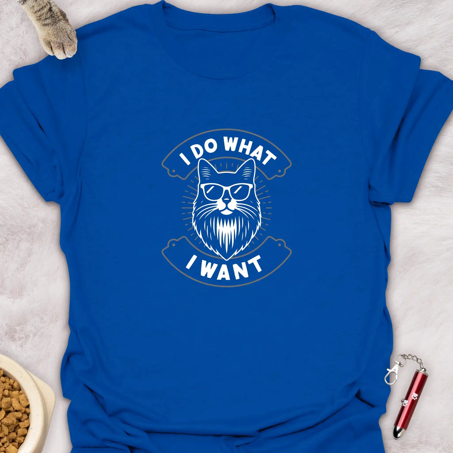 I DO WHAT I WANT β SUNGLASSES CAT FUNNY CAT T-SHIRT