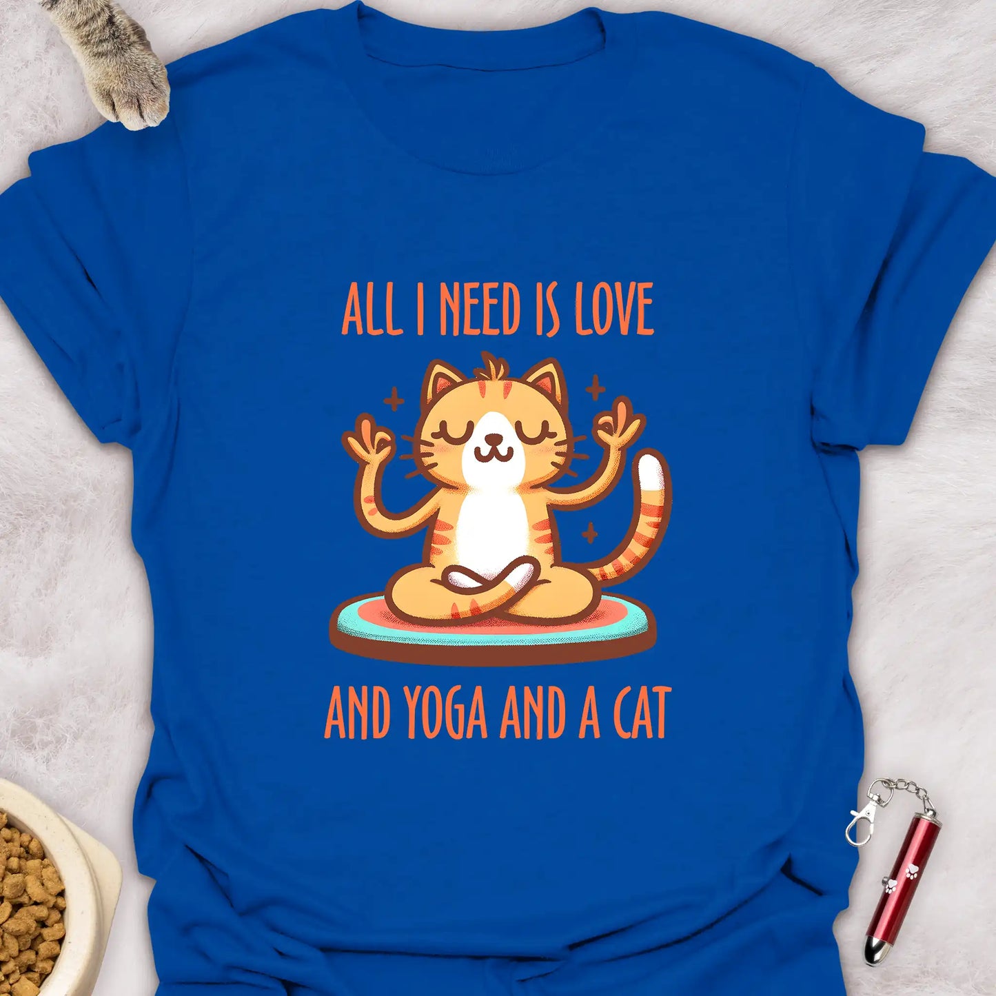 ALL I NEED IS LOVE AND YOGA AND A CAT