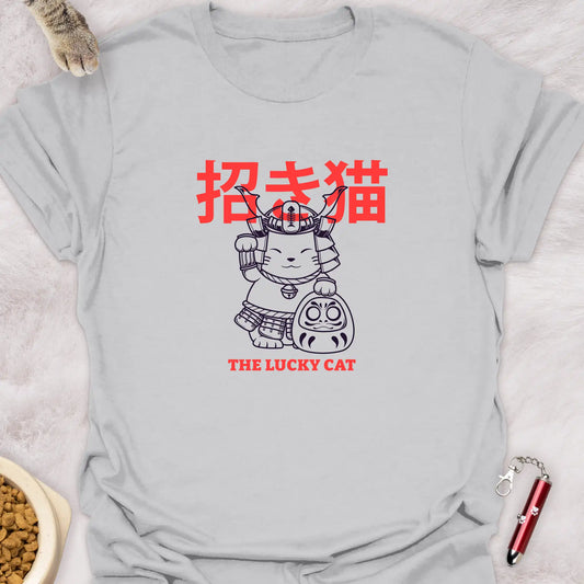 SAMURAI MANEKI NEKO WITH DARUMA – LUCKY CAT T-SHIRT